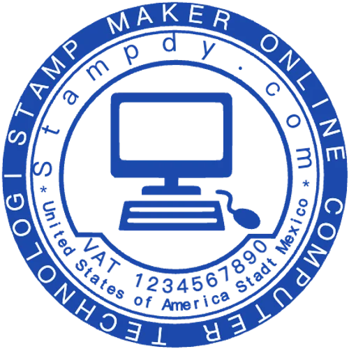 round Company stamp template: Company seal template from stamp online - №1347362