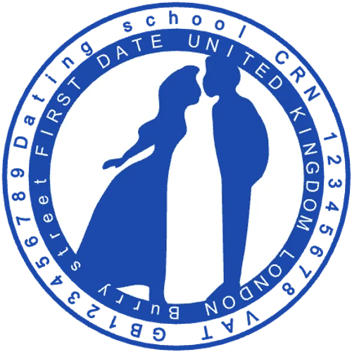 round Wedding stamp template: Lovestory first date seal from online stamp design maker - №9274666