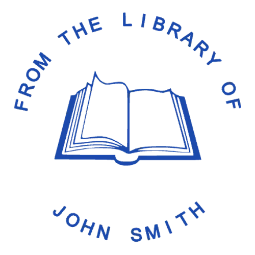 rund stempelskabelon til Firma: From the Library Of Bookplate Stamp Maker Online - №1777511989456