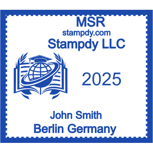正方形印章印章模板：Square office stamp — online stamp maker · 81124