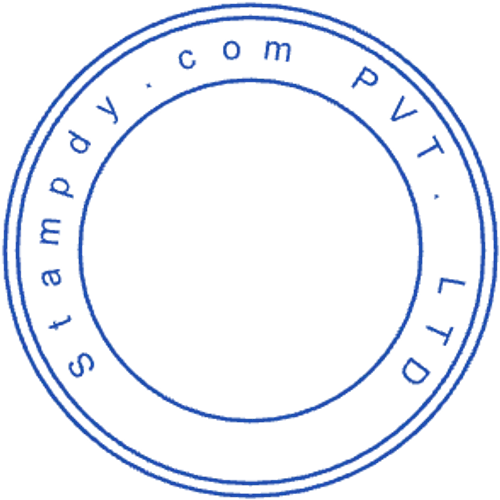 round Company stamp template: Stampdy PVT LTD Compact Seal - online stamp maker