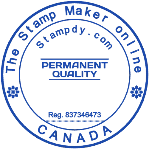 round Company stamp template: Canada Quality Permanent Seal - stamp maker online