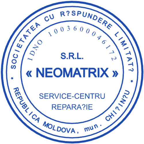 round Company stamp template: Neomatrix SRL Service Centre Seal - stamp maker