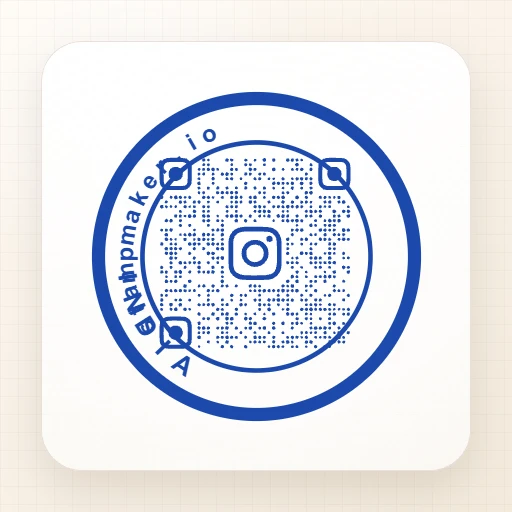 round Company stamp template: corporate stamp Design Maker Online for QR code - №23824