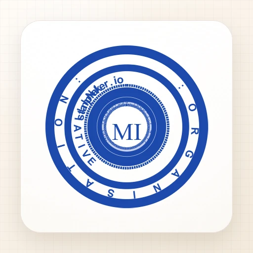 round Logo stamp template: Organization Stamp Template - Stamp Online
