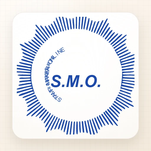round Logo stamp template: Professional Stamp Template - Stamp Maker Online