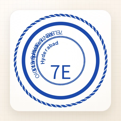 round Blank stamp template: Maker Stamp Template - Round Custom Rubber Stamp with Logo