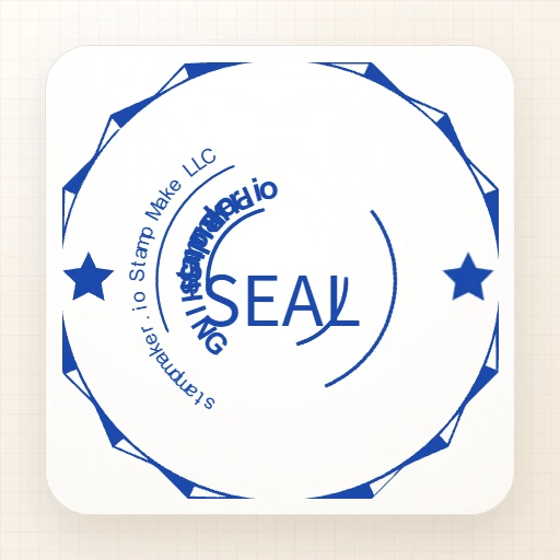 round Blank stamp template: Advanced Stamp Maker - Multi-Layer Round Custom Rubber Stamp Template