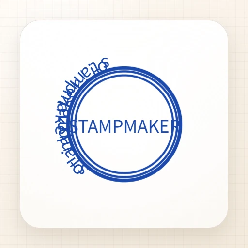 round Company stamp template: stampmaker.io Circular Stampmaker Seal - stamp generator online