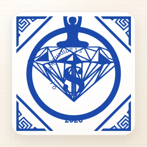 round Company stamp template: 2026 Diamond Frame Seal - stamp generator online