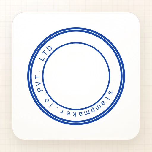 round Company stamp template: stampmaker.io PVT LTD Compact Seal - online stamp maker