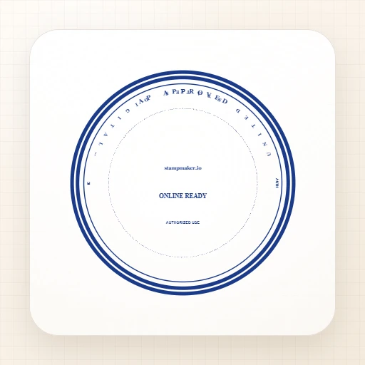 rectangular American digital stamp template with us accounts payable approved stamp